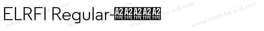 ELRFI Regular字体转换